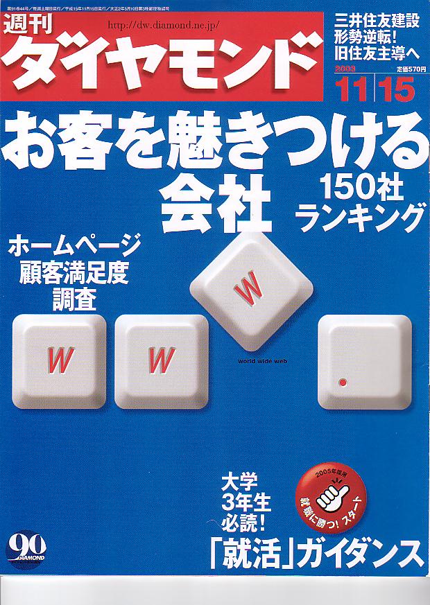 2003年11月15日号表紙